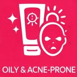 Oil-free matte finish sunblock category icon.