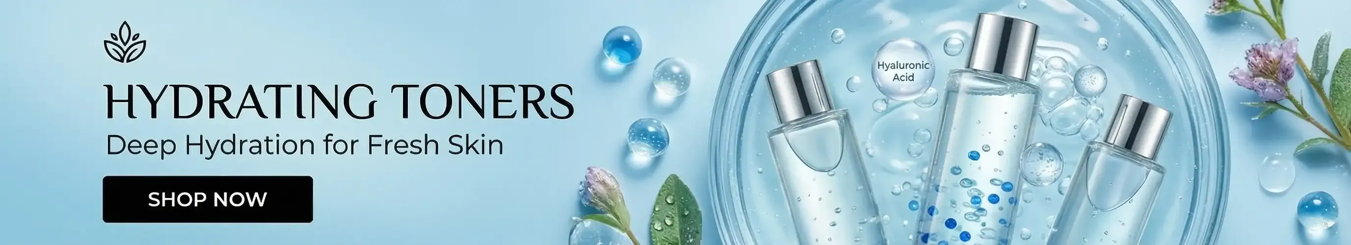 Best anti-acne and salicylic acid toners in Pakistan banner featuring Rozly skincare.