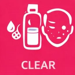 Clear and Matte oily skin toner category icon.