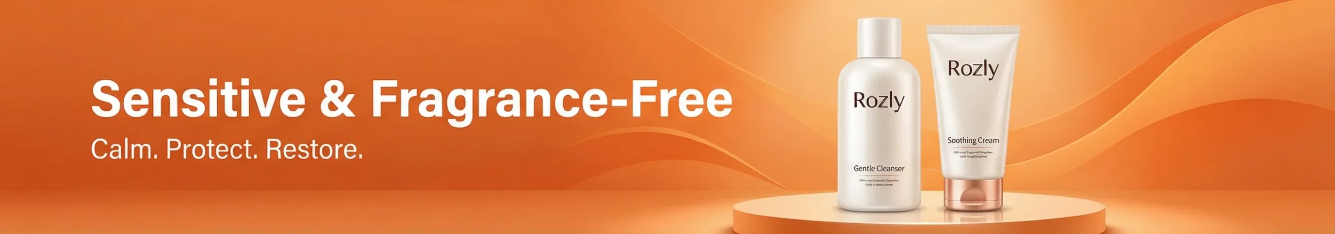 Fragrance-free and organic face wash for sensitive skin in Pakistan banner